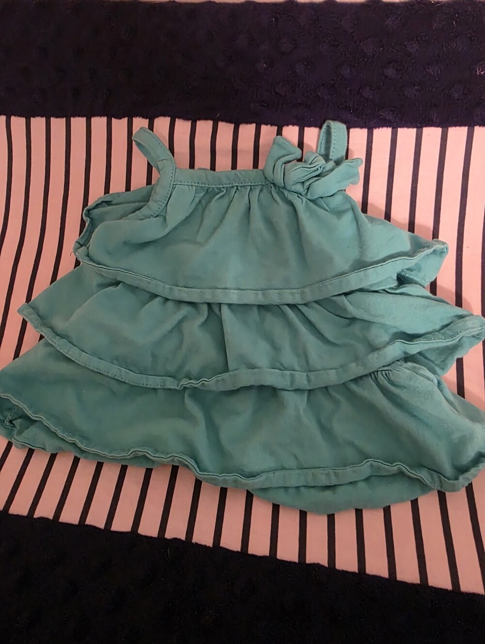 Carter's Teal Tiered Ruffle Dress - 3mon
